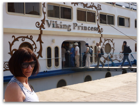 Barbara and the Viking Princess Nile Cruise Ship