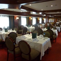 The Admiral Nile cruise ship's restaurant
