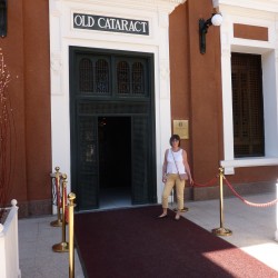 Barbara at The Old Cataract Hotel Aswan November 2012