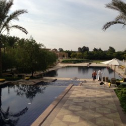 Oberoi Mena House Cairo, swimming pool area. Nov 2012.